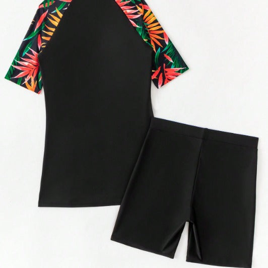 Dame Sport Badetøj Nylon Spandex | Todelt Sæt med Top og Shorts | Fleksibelt Design til Strand og Vandsport | Vanero