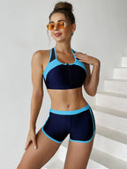 Sporty Bikini-Sæt til Damer | Top og Shorts Badetøj | Nylon og Spandex til Strand og Vandsport | Vanero
