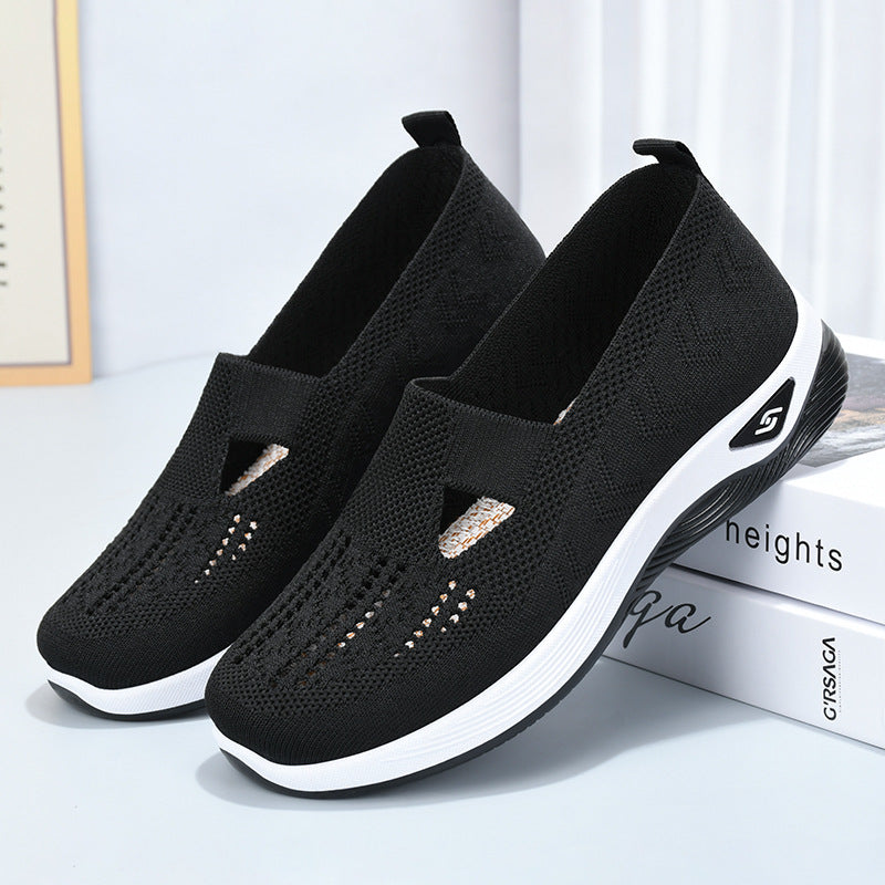 Damesandaler Mesh Tekstil | Regular Fit Gåsandaler | Åben Tå med Gummisål til Hverdagsbrug & Gang | Vanero