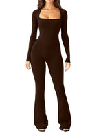 Dame Bodysuit Polyester Spandexblanding | Slim Fit Langærmet Bodysuit | Frontudskæring Til Hverdagsbrug & Aftenbrug | Vanero