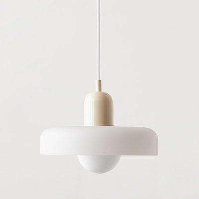 Bauhaus l Pendellampe af Farvet Glas l Vanero