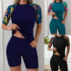 Dame Sport Badetøj Nylon Spandex | Todelt Sæt med Top og Shorts | Fleksibelt Design til Strand og Vandsport | Vanero