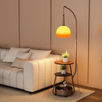 Bordlampe i Glas og Metal | LED Bordlampe med Bauhaus-Inspireret Design | Indendørs Bordbelysning | Vanero