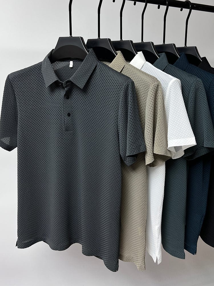 Herre Polo Shirt Bomuldsblanding Konstruktion | Polo Shirt med Knapkrave | Til Hverdagsbrug, Fritid & Afslappede Aktiviteter | Vanero
