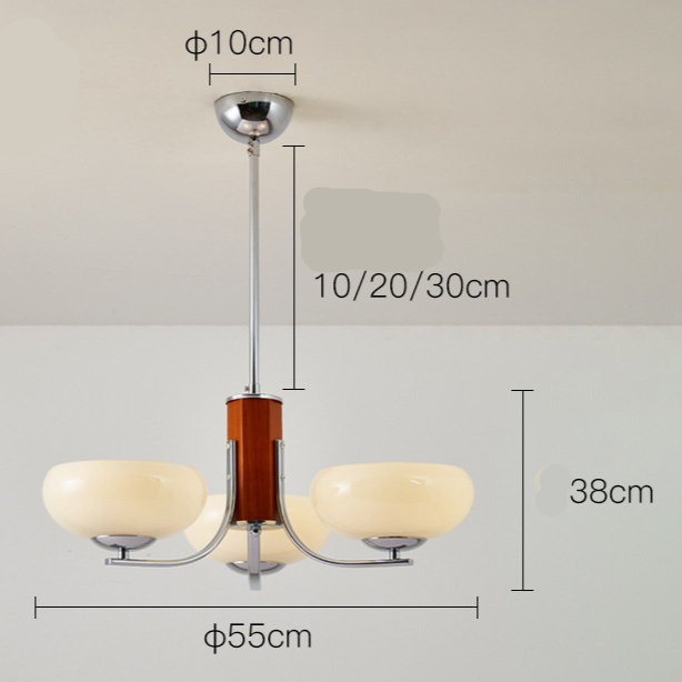 3/5 Hoved l Bauhaus-lysekrone l Vanero
