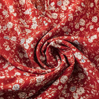 Dame Bluse Polyesterblanding | Almindelig Pasform Bluse Med Blomsterprint | V-Hals Langærmet Design Til Hverdagsbrug | Vanero