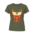Dame Oktoberfest T-Shirt Polyesterblanding | Kortærmet Top Med Dirndl-Tryk | Til Festivaler & Temabegivenheder | Vanero