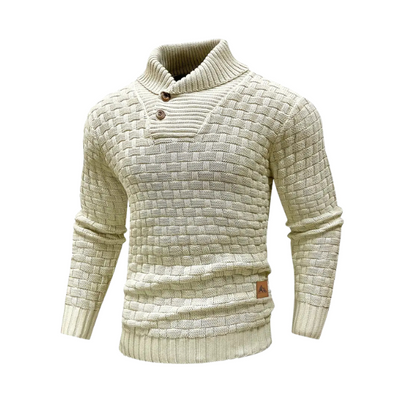 Mark |  Strikket sweater med knapper | Vanero