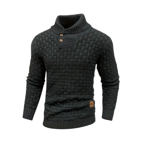Mark |  Strikket sweater med knapper | Vanero