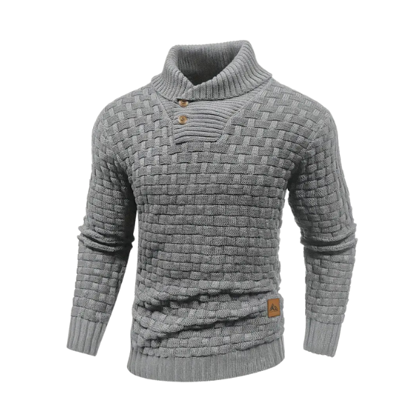 Mark |  Strikket sweater med knapper | Vanero