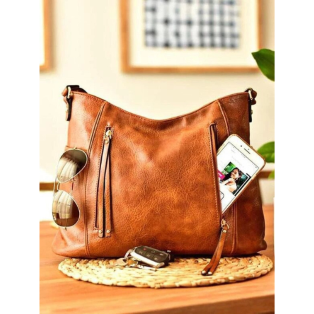 Hobo Skuldertaske | Justerbar Rem | Praktisk og Stilfuld | Vanero
