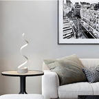 LED Bordlampe Spiraldesign | Dæmpbar Lampe med Integreret LED | Justerbar Indendørs Belysning | Vanero