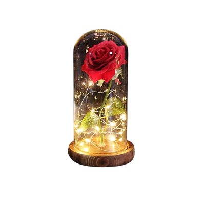 Evig rose under klokkeglas | Tidløst symbol for kærlighed | Vanero