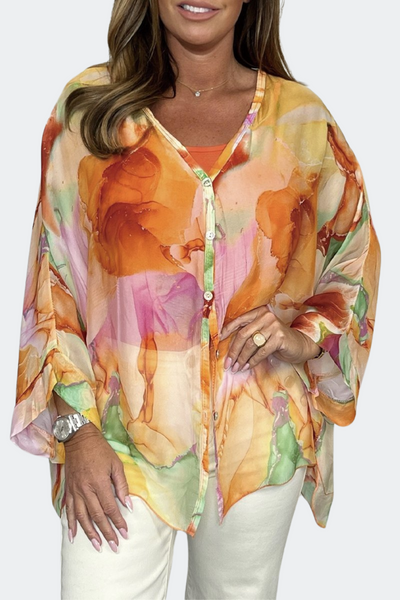 Anya l Etisk chiffonbluse l Vanero