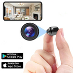 HD Mini WiFi Kamera Med 1080p Optagelse | 160 Graders Vidvinkel Transportabelt Design | Indendørs Overvågning & Fjernvisning | Vanero