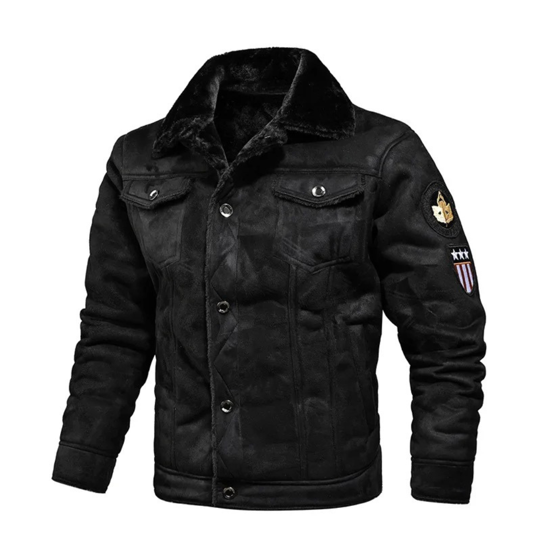 Aksel | Herre Aviatorjakke med Shearling-for l Vanero