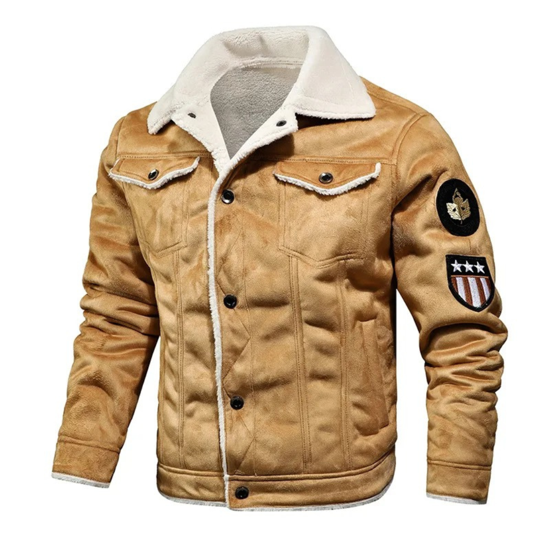 Aksel | Herre Aviatorjakke med Shearling-for l Vanero
