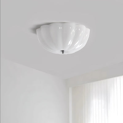 Loftslampe l med opal skal l Vanero