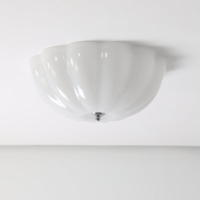Loftslampe l med opal skal l Vanero