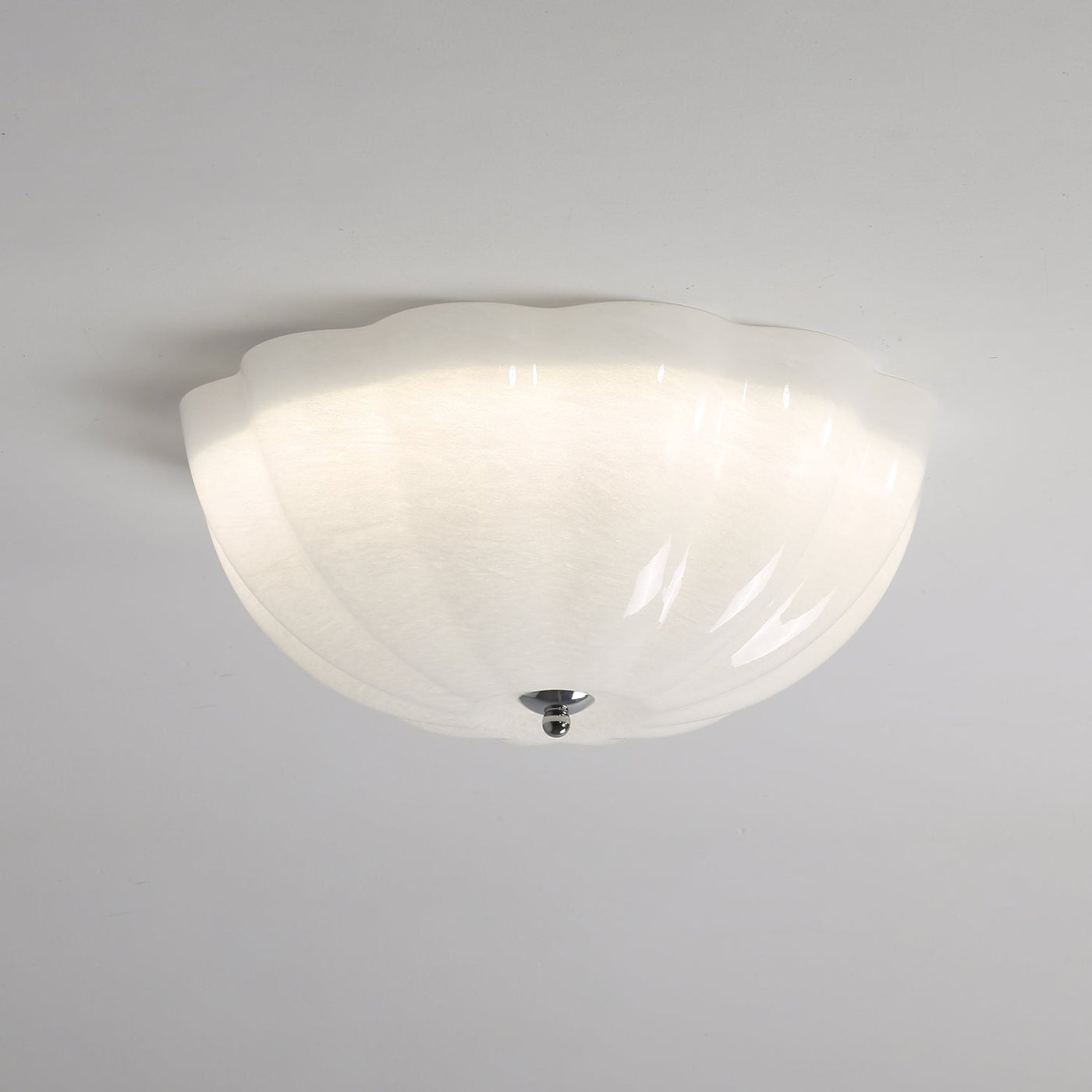 Loftslampe l med opal skal l Vanero