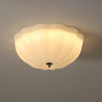 Loftslampe Opalglas | Rund Loftlampe Med E27 Fatning | Diffust Lys Til Stue Soveværelse & Entré | Vanero