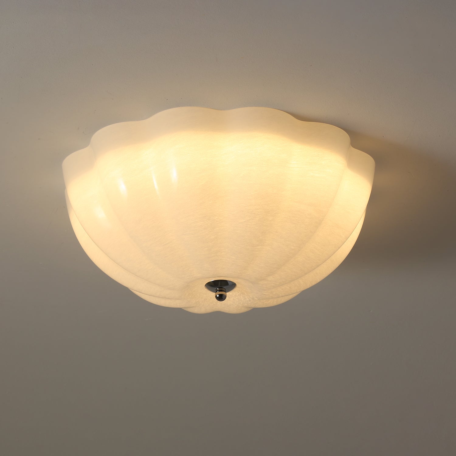 Loftslampe Opalglas | Rund Loftlampe Med E27 Fatning | Diffust Lys Til Stue Soveværelse & Entré | Vanero