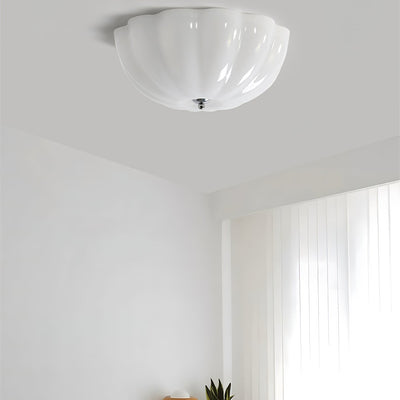 Loftslampe l med opal skal l Vanero