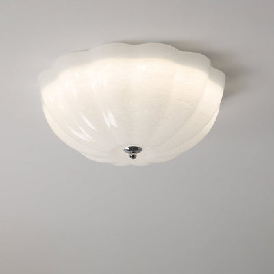 Loftslampe l med opal skal l Vanero