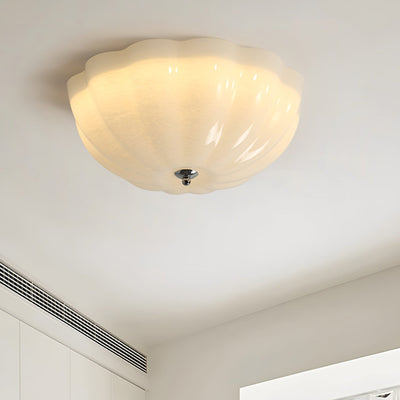 Loftslampe l med opal skal l Vanero