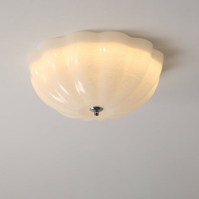 Loftslampe l med opal skal l Vanero