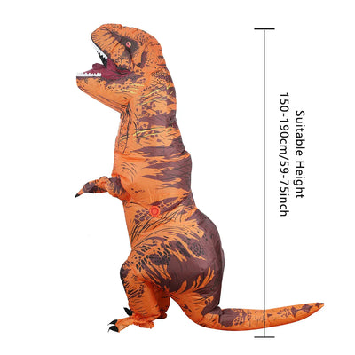 JurassicJest | Oppusteligt T-Rex Kostume Til Voksne Dino-Outfit | Vanero