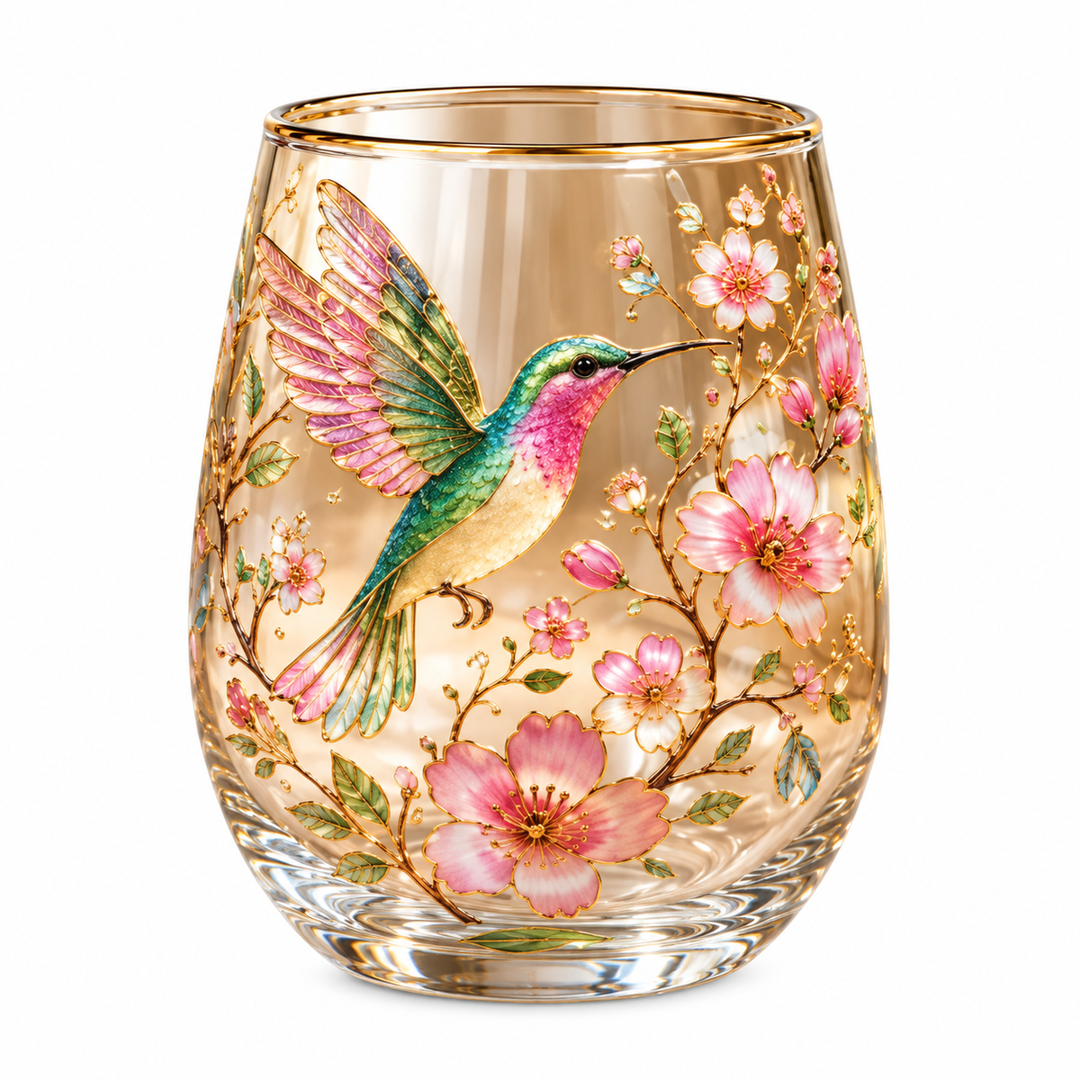 Dekorativt Drikkeglas | Blomstermønster & Filigranlignende Detaljer | Formet Glas Til Borddekoration & Servering Af Drikke | Vanero