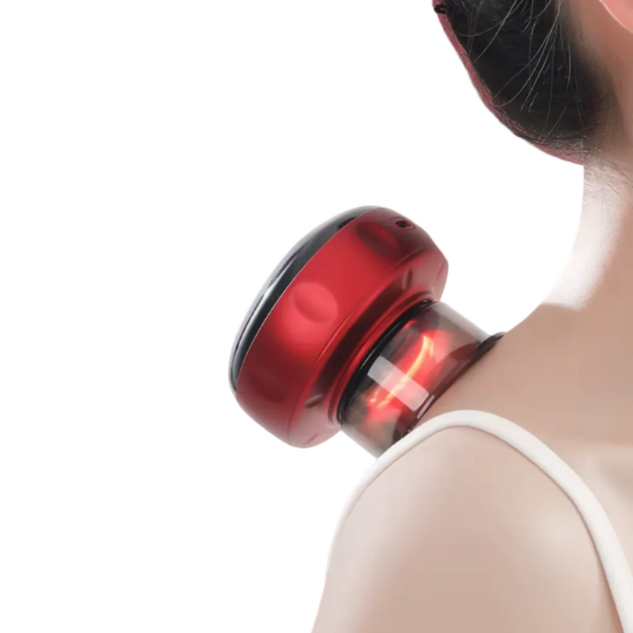 Smart Cupping Massager Med Varme & Vakuum | Genopladelig Håndholdt Wellnessenhed | Daglig Afslapning | Vanero