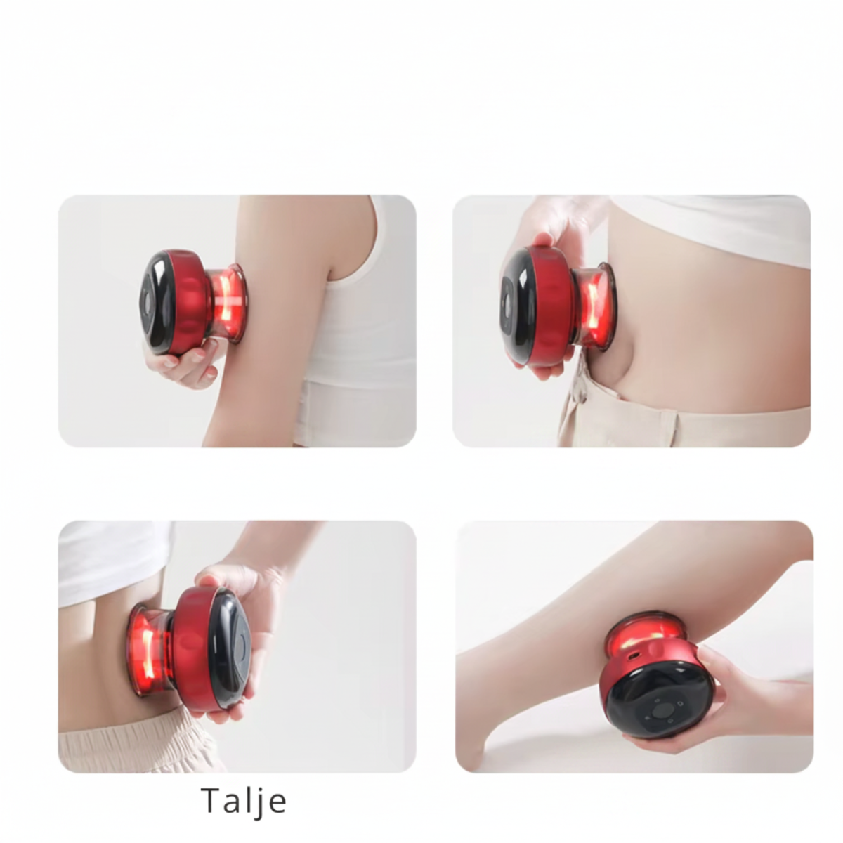 Smart Cupping Massager Med Varme & Vakuum | Genopladelig Håndholdt Wellnessenhed | Daglig Afslapning | Vanero