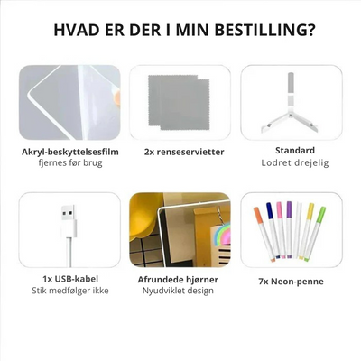 IllumiBoard | Lysende LED-tegne- og skrivetavle til børn og virksomheder l Vanero
