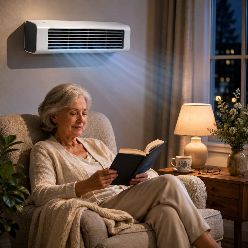 Tårnventilator | Bladløs Tårnventilator Med Fjernbetjening Og Justerbar Luftstrøm | Indendørs Køling | Vanero