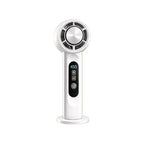 Håndholdt Ventilator | Plast USB-Genopladelig Håndholdt Ventilator Med LED-Display | Personlig Køling Til Rejser Og Hverdag | Vanero