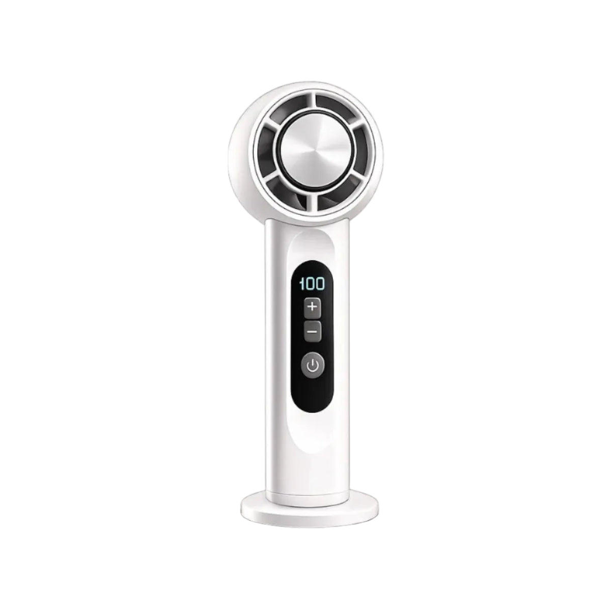 Håndholdt Ventilator | Plast USB-Genopladelig Håndholdt Ventilator Med LED-Display | Personlig Køling Til Rejser Og Hverdag | Vanero
