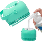 Kæledyrsbadebørste Silikonemateriale | Badebørste Med Sæbedispenser | Kombineret Vask & Grooming Til Kæledyr | Vanero