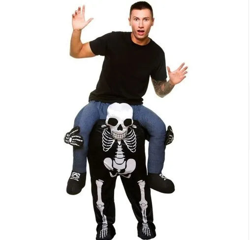 Herren Oktoberfest Piggyback Kostume | Sjovt Halloween Outfit | Vanero