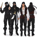 Par Piratkostume Polyester Materiale | Matchende Halloween Kostumesæt | Inkluderet Tilbehør Til Cosplay & Events | Vanero