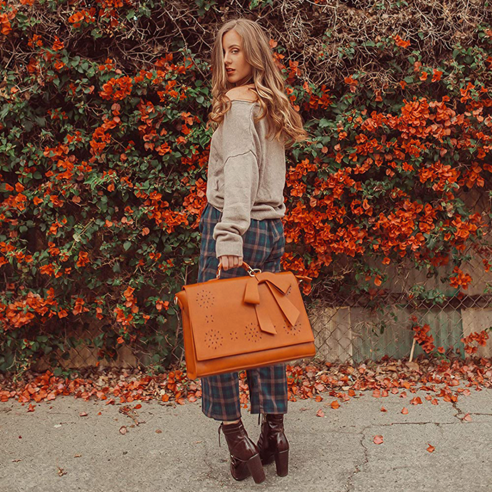 Skuldertaske Struktureret Materiale | Kompakt Pasform Crossbody Taske | Sløjfedetalje Design Til Hverdagsbrug & Anledninger | Vanero