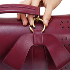 Skuldertaske Struktureret Materiale | Kompakt Pasform Crossbody Taske | Sløjfedetalje Design Til Hverdagsbrug & Anledninger | Vanero