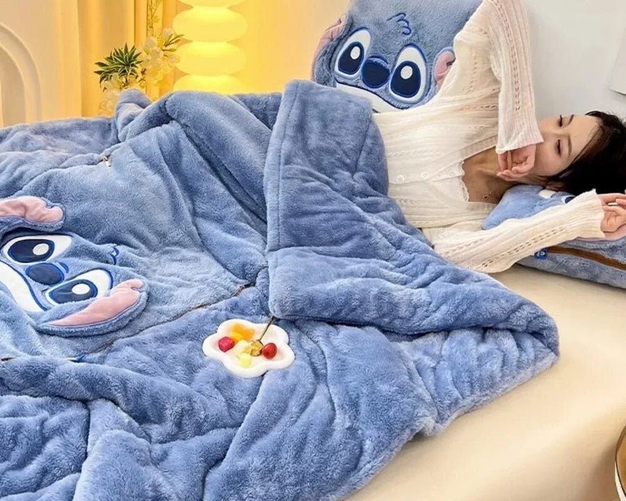 CozyNest | Varmt Tæppe Med Pude | Vanero