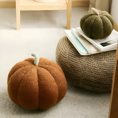 Græskar Pude | Tekstureret Græskar Plüsch Pude | Vanero