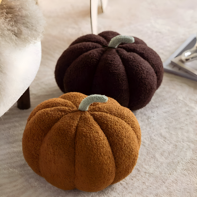 Græskar Pude | Tekstureret Græskar Plüsch Pude | Vanero