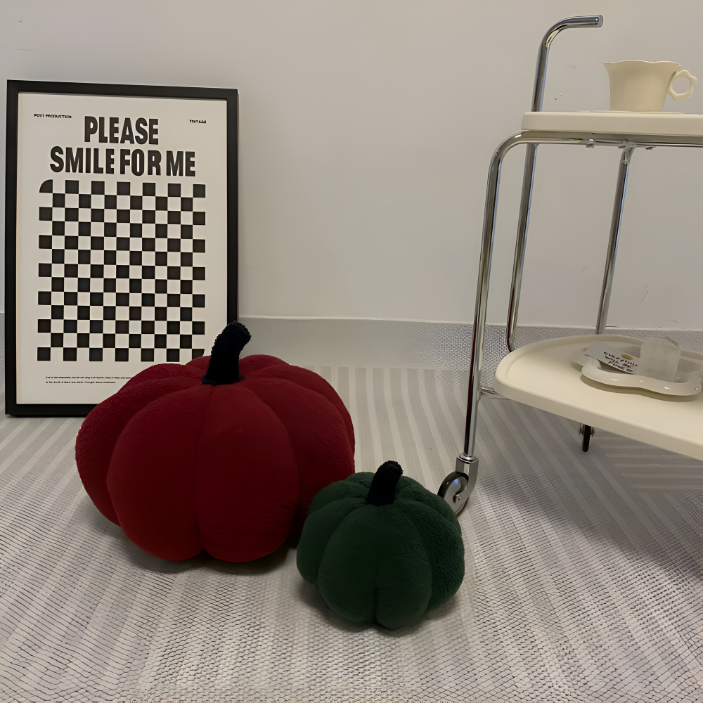 Græskar Pude | Tekstureret Græskar Plüsch Pude | Vanero