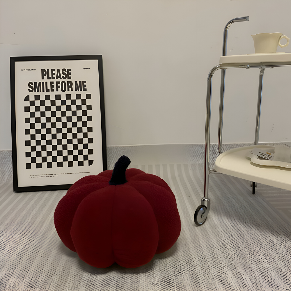 Græskar Pude | Tekstureret Græskar Plüsch Pude | Vanero