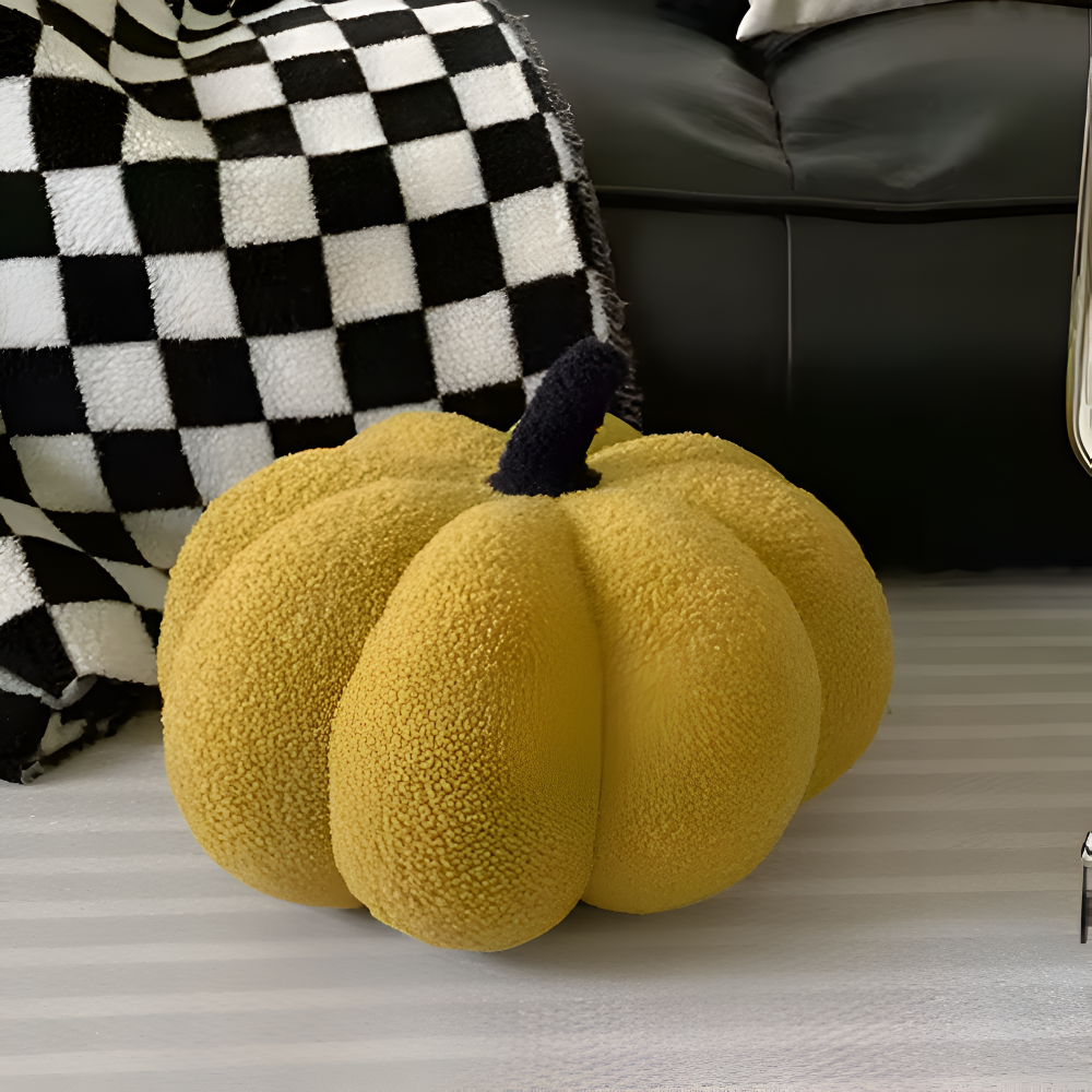 Græskar Pude | Tekstureret Græskar Plüsch Pude | Vanero