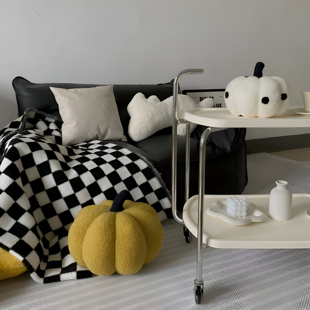 Græskar Pude | Tekstureret Græskar Plüsch Pude | Vanero